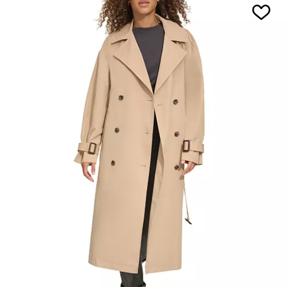 LEVI'S BELTED LONG TRENCH COAT WOMENS XS NWT - Picture 2 of 15